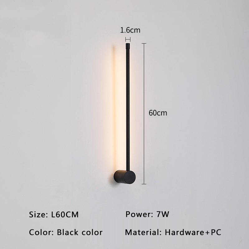AureaNova Minimal Wall Lamp | Modern Gold/Black LED