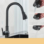 EraTap Antique Brass Kitchen Faucet with Swivel Spout