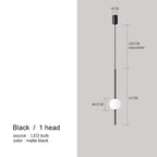 LumaNord Nordische Glas-Kugel-Hängeleuchten im einfachen Stil