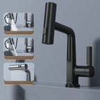 Quorra AquaFlex Pull-Out Faucet For Kitchen And Bathroom, 60cm Extendable Hose, 360 Degree Swivel, High Arc Design