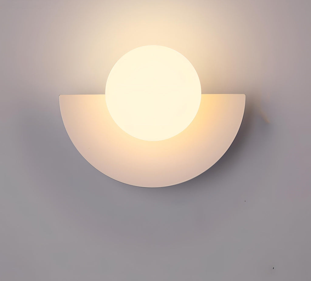 AuroraArc Semi-Circular Wall Lamp for Nordic Glow Ambience