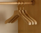 Lyra Premium Camphor Wood Wide Shoulder Hangers Set Of 2