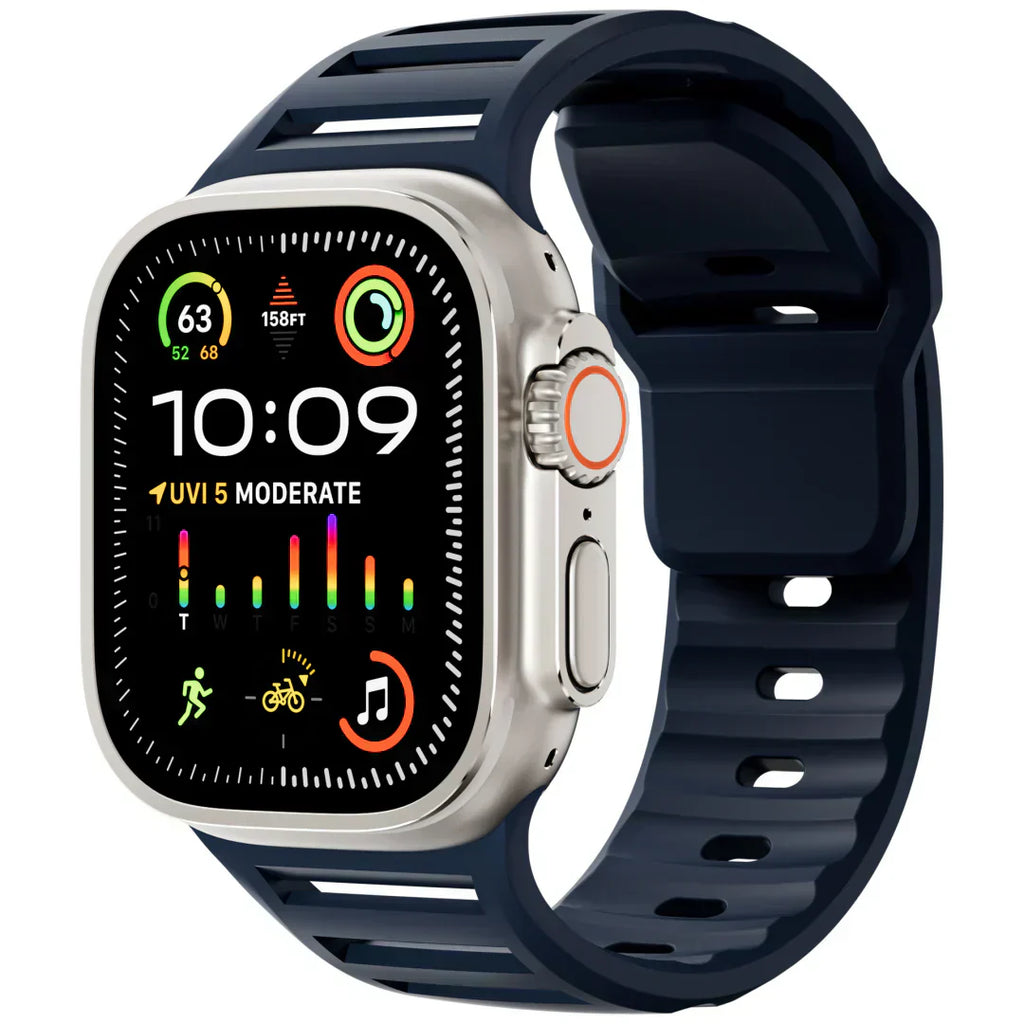 AeroFlex Breathable Silicone Band For Apple Watch Pro