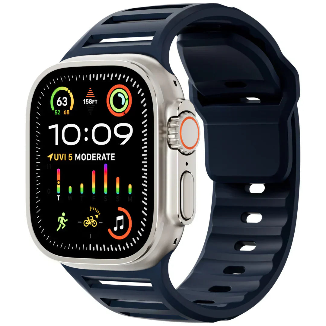 AeroFlex Breathable Silicone Band For Apple Watch Pro