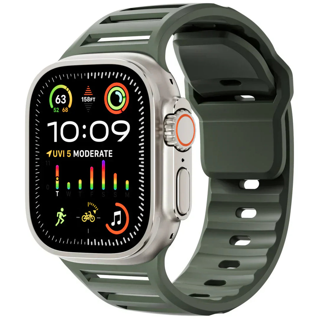 AeroFlex Breathable Silicone Band For Apple Watch Pro