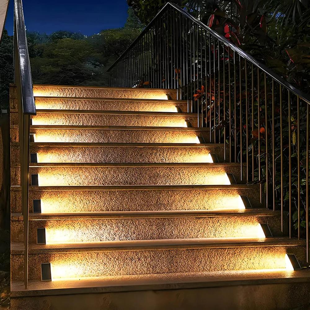 LumenPath Outdoor Solar Stair Lights | Energy-Efficient LED
