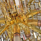 Aurelia Crystal Chandelier Golden Postmodern Pendant Light