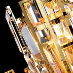 Aurelia Crystal Chandelier Golden Postmodern Pendant Light