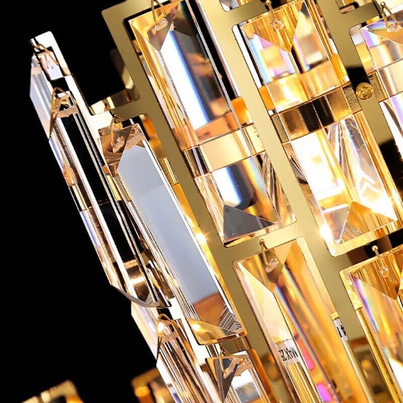 Aurelia Crystal Chandelier Golden Postmodern Pendant Light