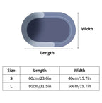 Non-Slip Bath Mat With Quick-Dry, High Absorbency Design