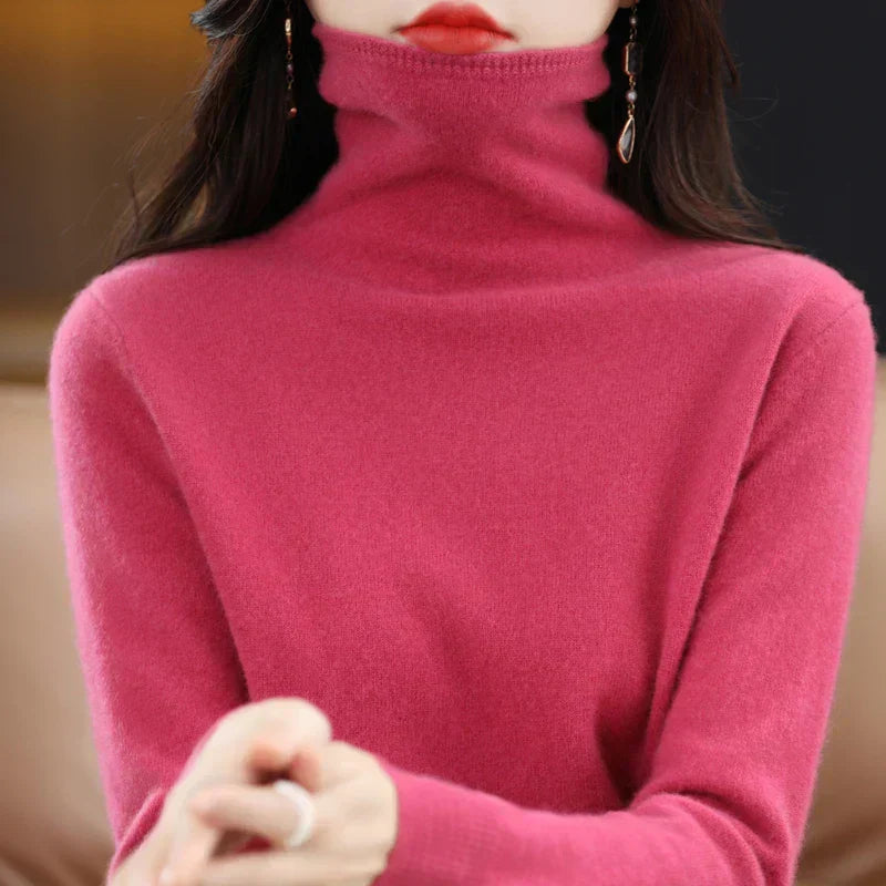 Aurelia Cozy 100% Merino Wool Women's Pullover Sweater