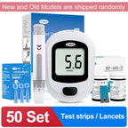 Blood Glucose Glucometer Kit With Test Strips And Lancets