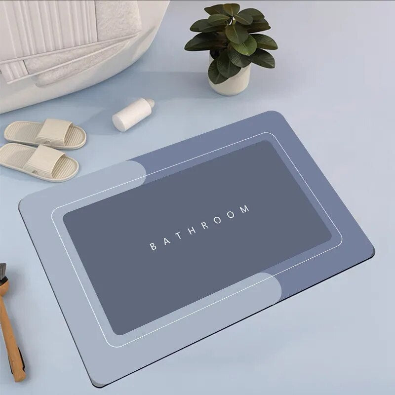 Non-Slip Bath Mat With Quick-Dry, High Absorbency Design