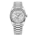 Aurelio Luxury Mens Automatic Stainless Steel Watch With Self Winding Movement And Calendar