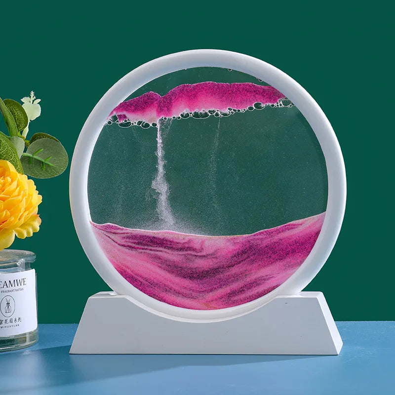 Kinetic Sand Art Hourglass Picture - 3D Flowing Sand