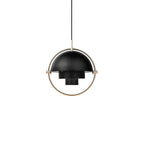 Scandinavian Multi-Tier Black Pendant Light – Elegant Kitchen Hanging Fixture with Layered Metal Shades 10