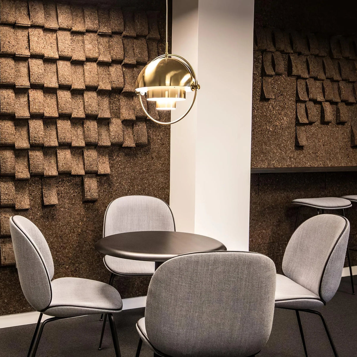 Scandinavian Multi-Tier Black Pendant Light – Elegant Kitchen Hanging Fixture with Layered Metal Shades 3