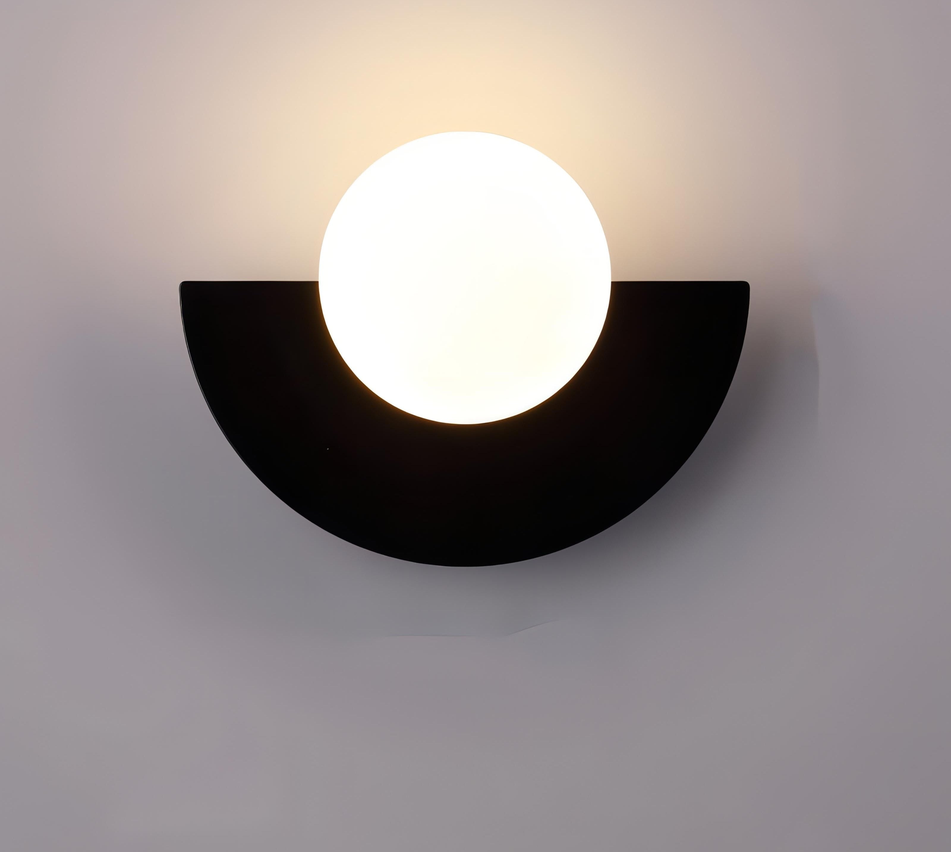AuroraArc Semi-Circular Wall Lamp for Nordic Glow Ambience