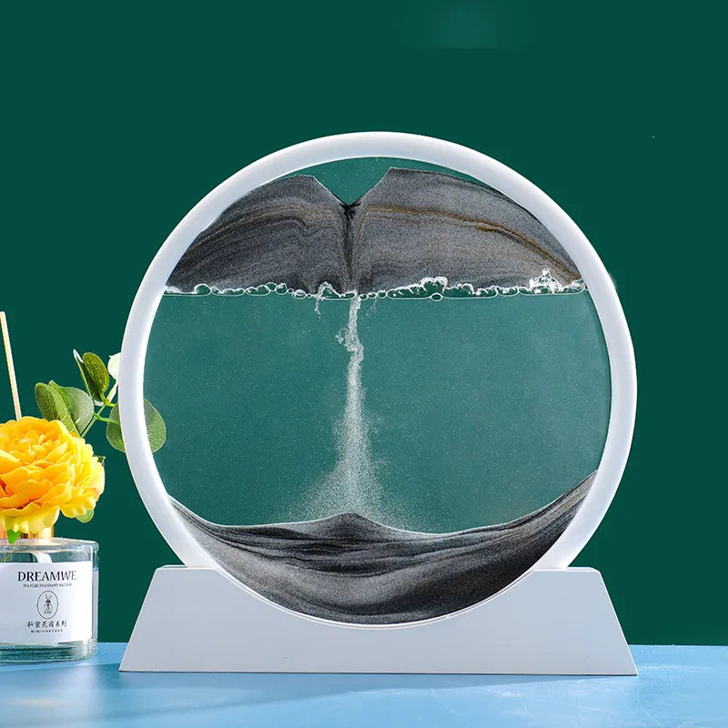 Kinetic Sand Art Hourglass Picture - 3D Flowing Sand