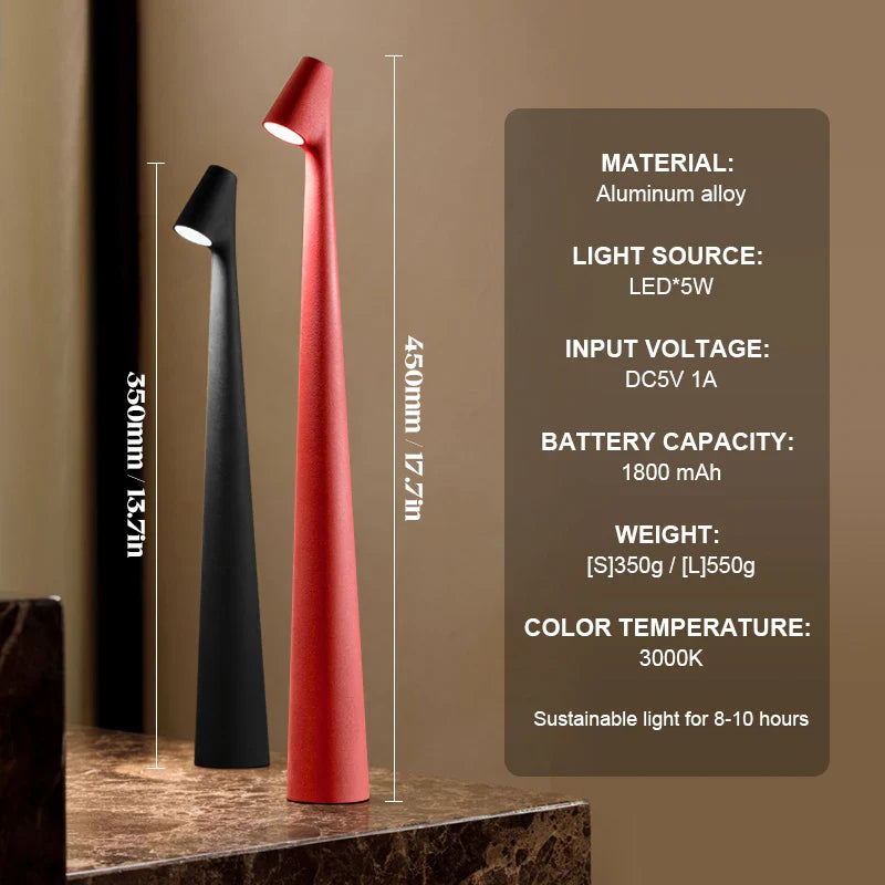 Nordic Wireless LED Table Lamp for Reading and Dining