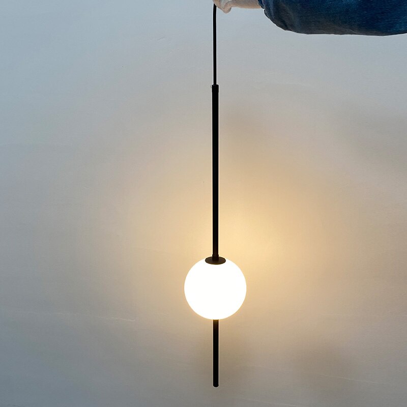 LumaNord Nordic Glass Ball Pendant Lights In Simple Style