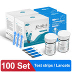 Blood Glucose Glucometer Kit With Test Strips And Lancets