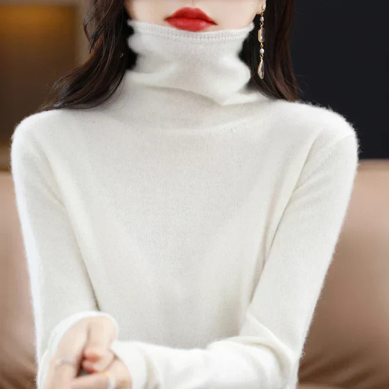 Aurelia Cozy 100% Merino Wool Women's Pullover Sweater