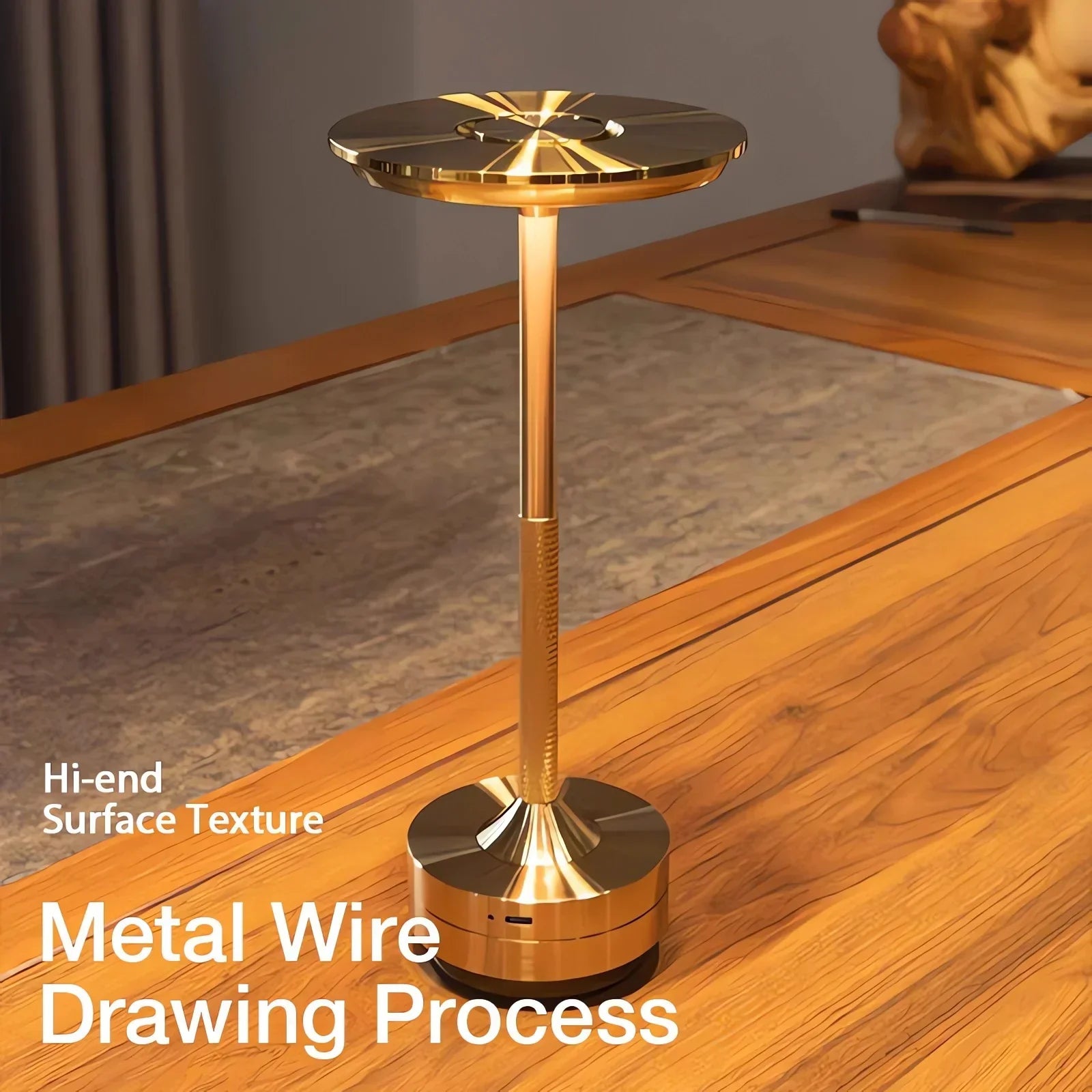 Kirrea Cordless Rechargeable Touch LED Modern Table Lamp