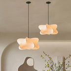 LumiNara Silk Pendant Lamp In Japanese Wabi Sabi Style