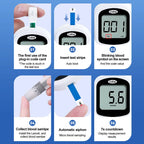 Blood Glucose Glucometer Kit With Test Strips And Lancets