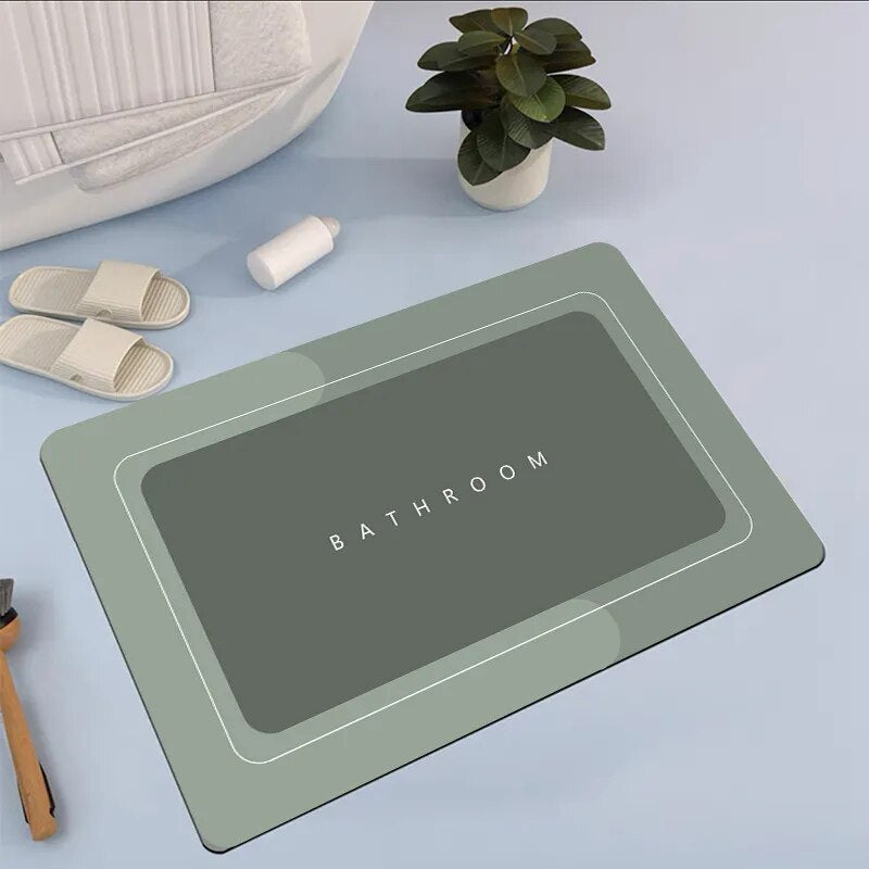Non-Slip Bath Mat With Quick-Dry, High Absorbency Design