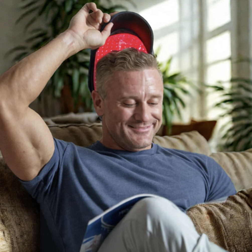 Unexo: Rotes Licht Wachstumskappe - Für Haarwachstum