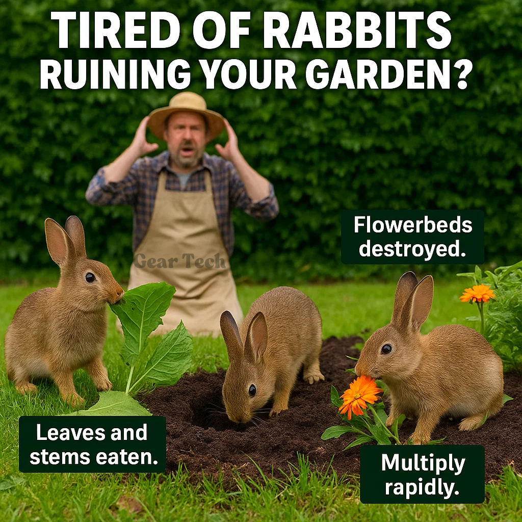 Zonne Ultrasonische Konijnenverjager Met Knipperend Licht