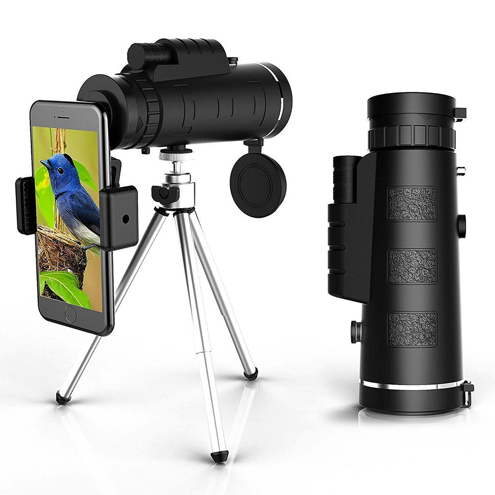 AstraView Pro Monocular 10x Waterproof Phone Holder Tripod