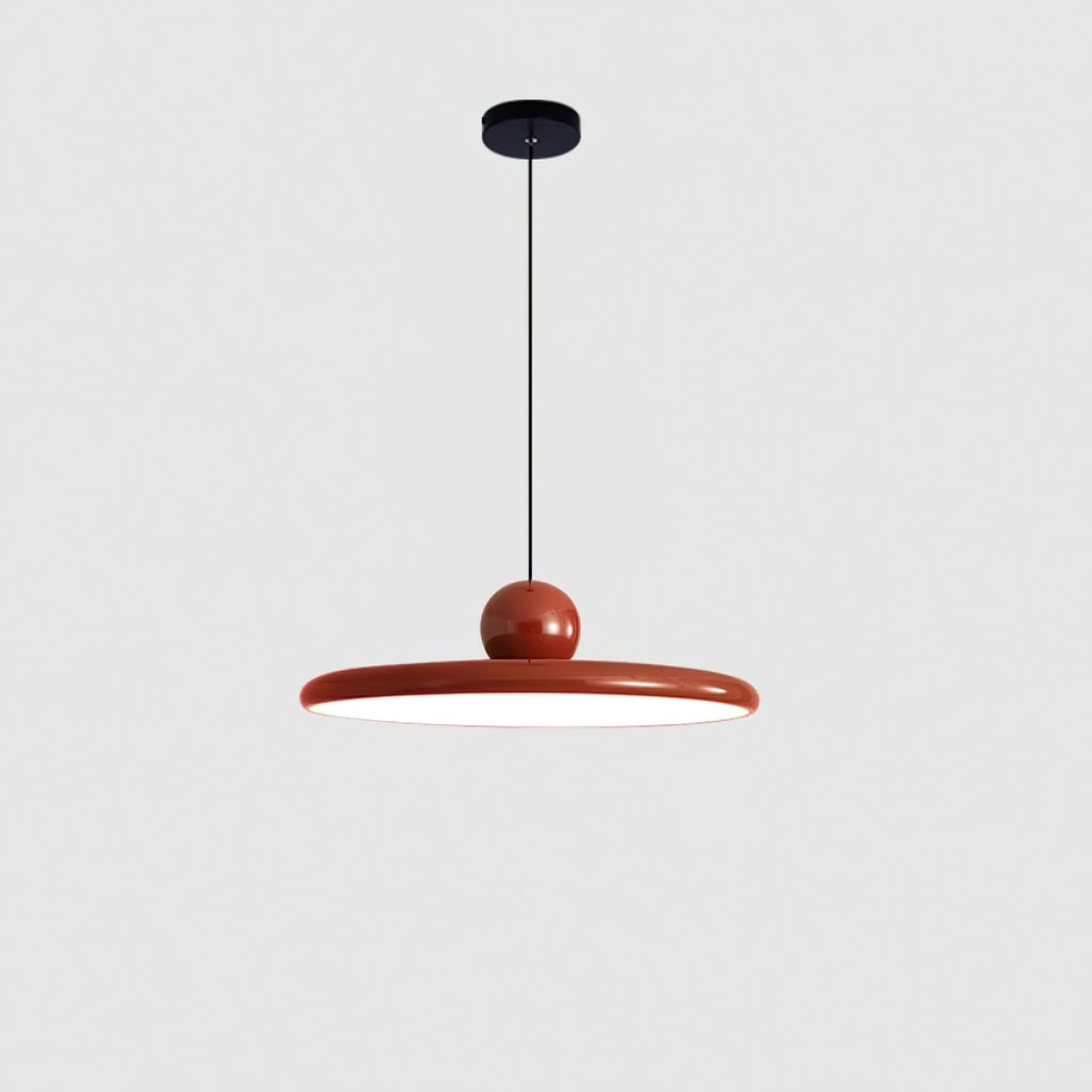 Stylish Red Metal Pendant Lamp – Adjustable Height Kitchen Pendant Lighting for Elegant Dining Spaces 6