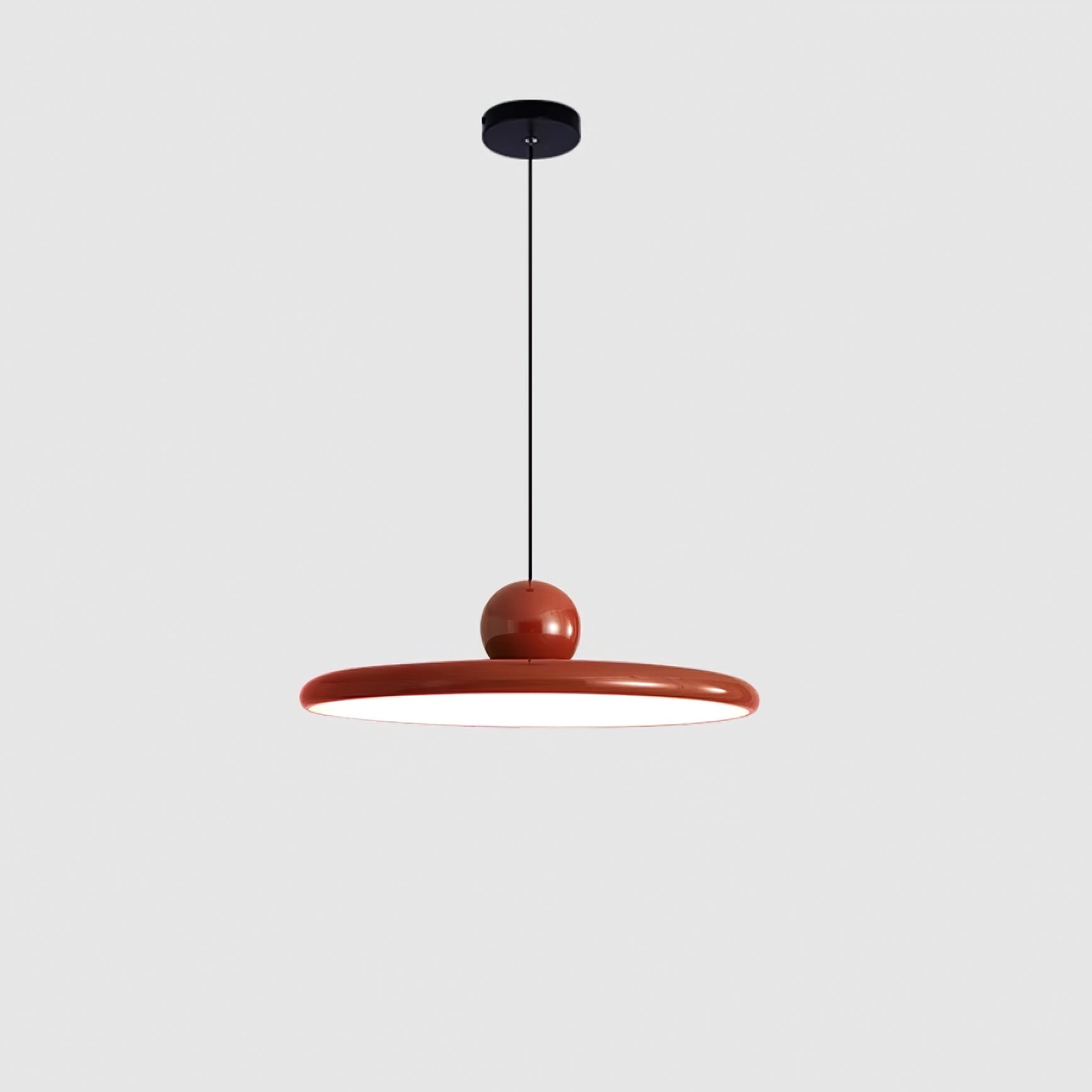 Stylish Red Metal Pendant Lamp – Adjustable Height Kitchen Pendant Lighting for Elegant Dining Spaces 6