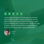 Motion Sensor LED Recessed Wall Sconces, Energy Efficient