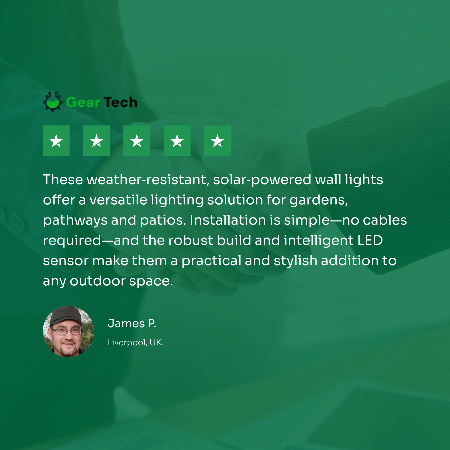 ソラーラ | パスとパティオ用ワイヤレスソーラーLEDウォールライト