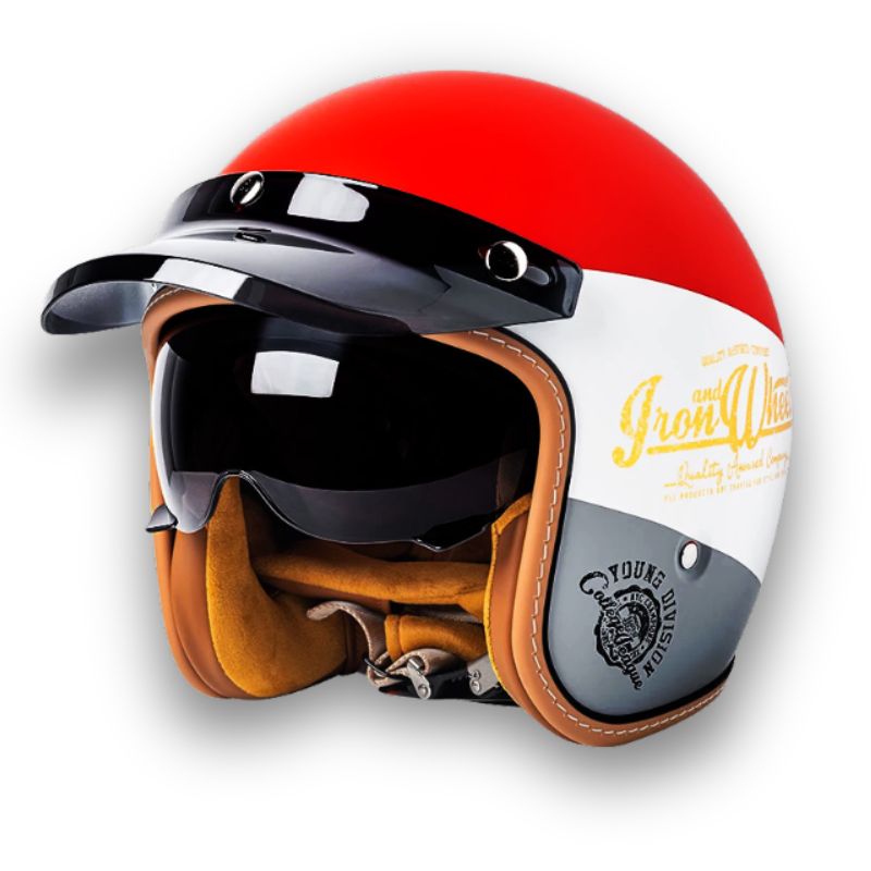 NovaRider Timeless Motorcycle Helmet DOT and ECE Certified