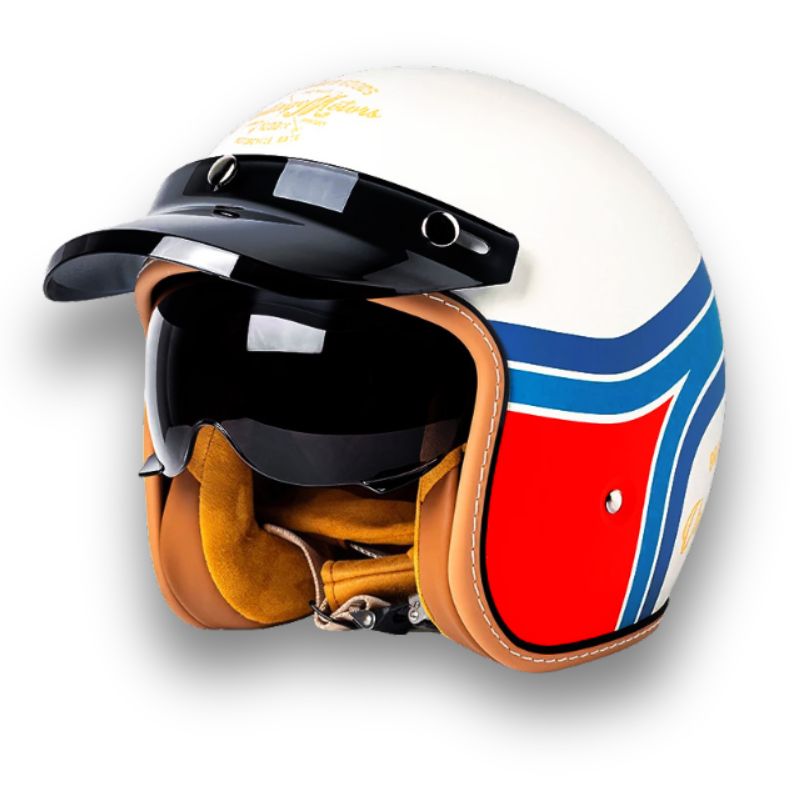 NovaRider Timeless Motorcycle Helmet DOT and ECE Certified