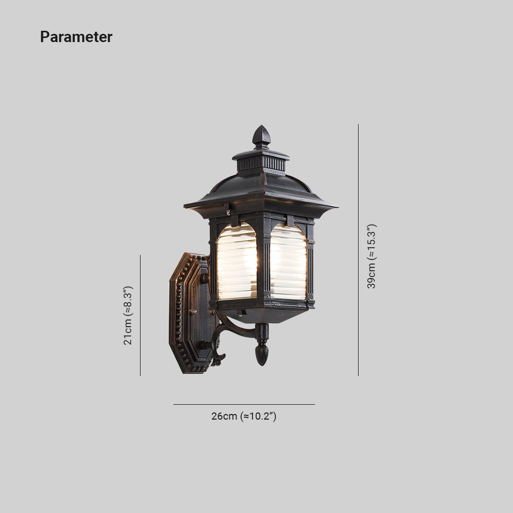 Ravenport Outdoor Wall Lantern Classic Waterproof Sconce