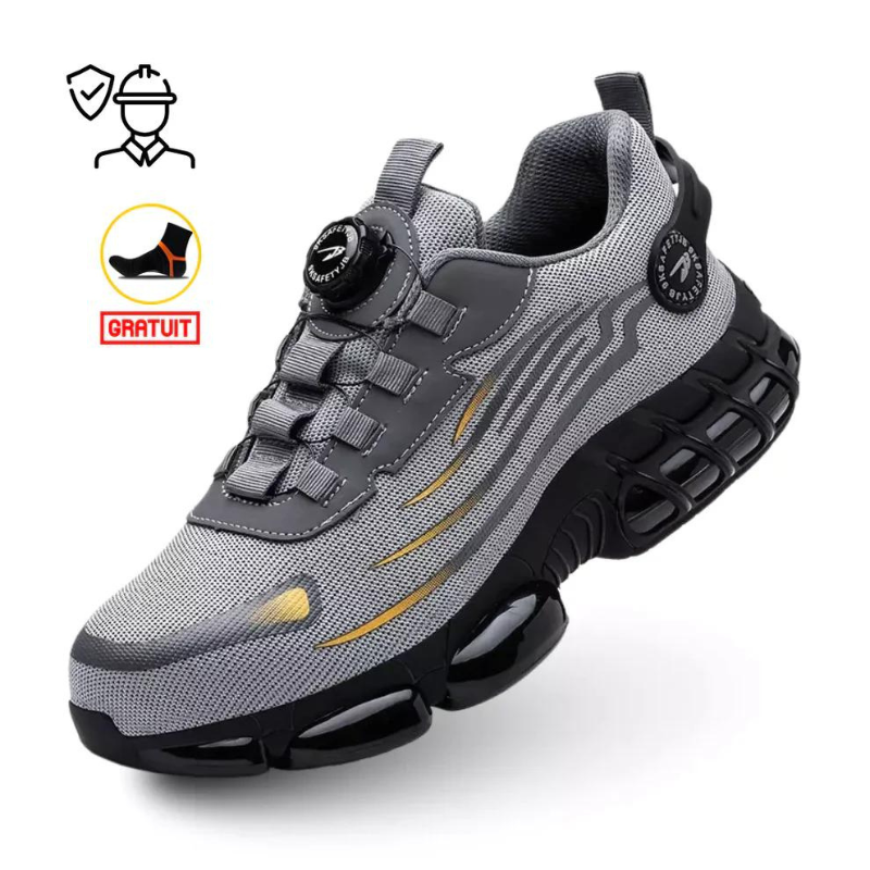 Ravex Steel Toe Work Shoes For Heavy Duty Safety And Comfort With Reinforced Toe Cap And Cushioned Fit