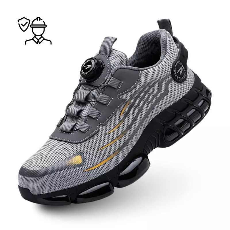 Ravex Steel Toe Work Shoes For Heavy Duty Safety And Comfort With Reinforced Toe Cap And Cushioned Fit