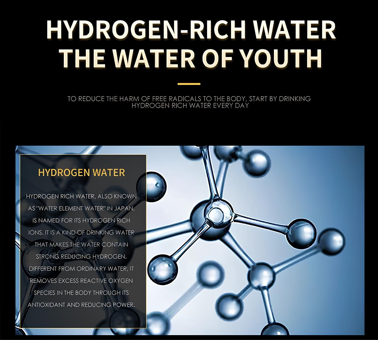 HydroPulse 5000ppb Hydrogen Ionizer Water Bottle Elite