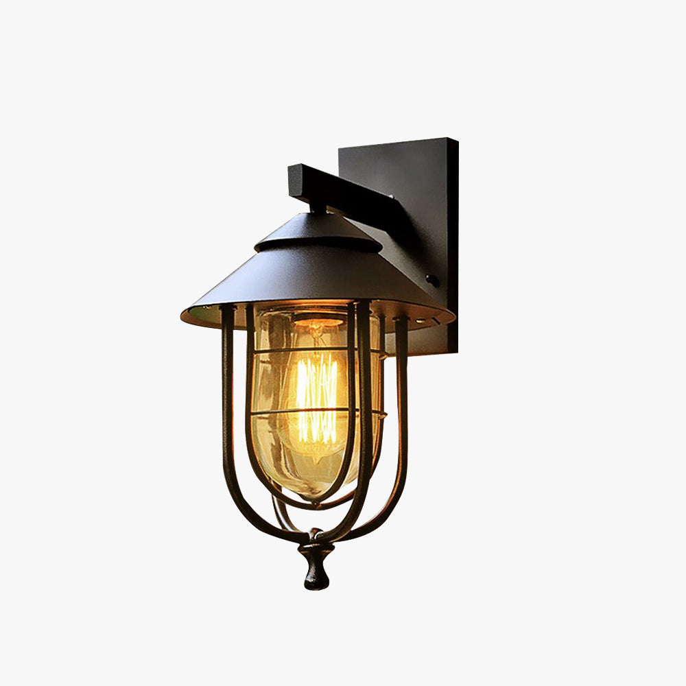 Heritage Lantern Outdoor Wall Light Waterproof Sconce