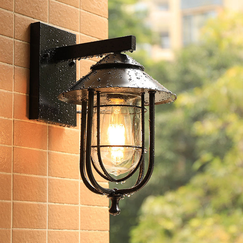 Heritage Lantern Outdoor Wall Light Waterproof Sconce