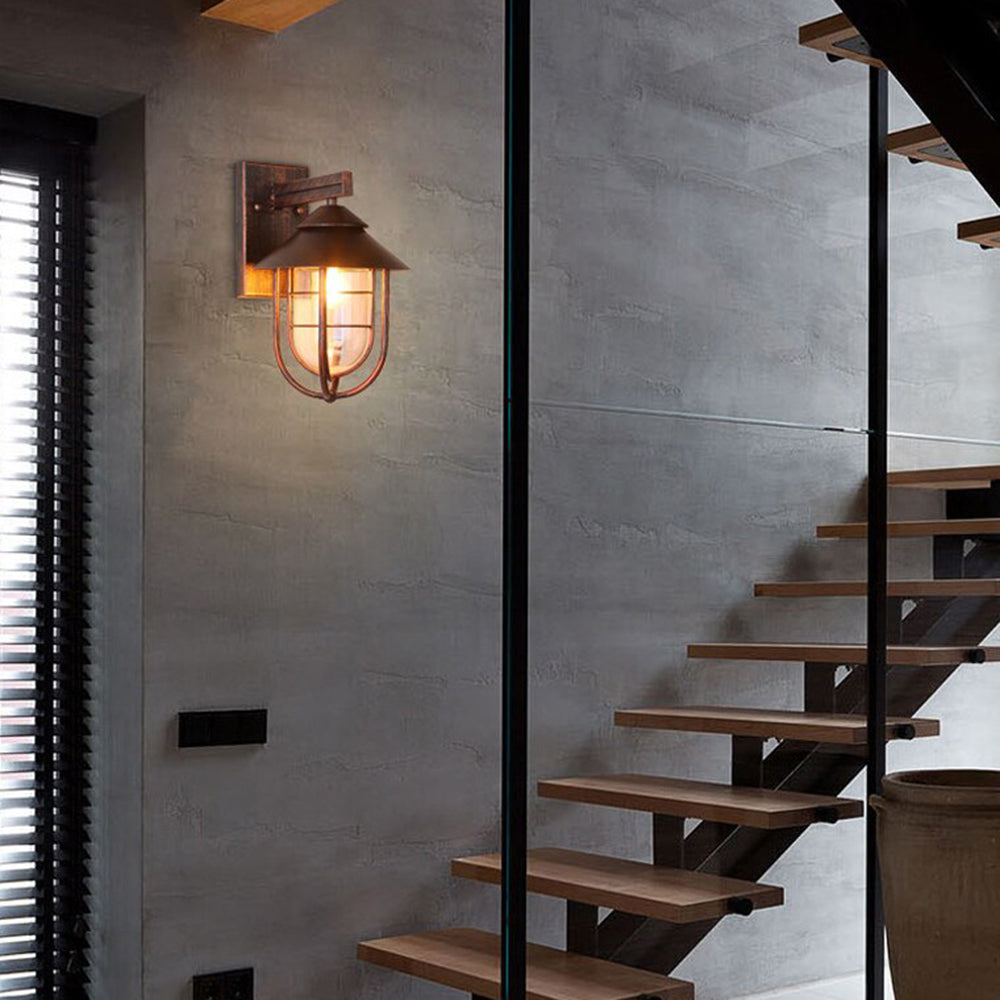 Heritage Lantern Outdoor Wall Light Waterproof Sconce