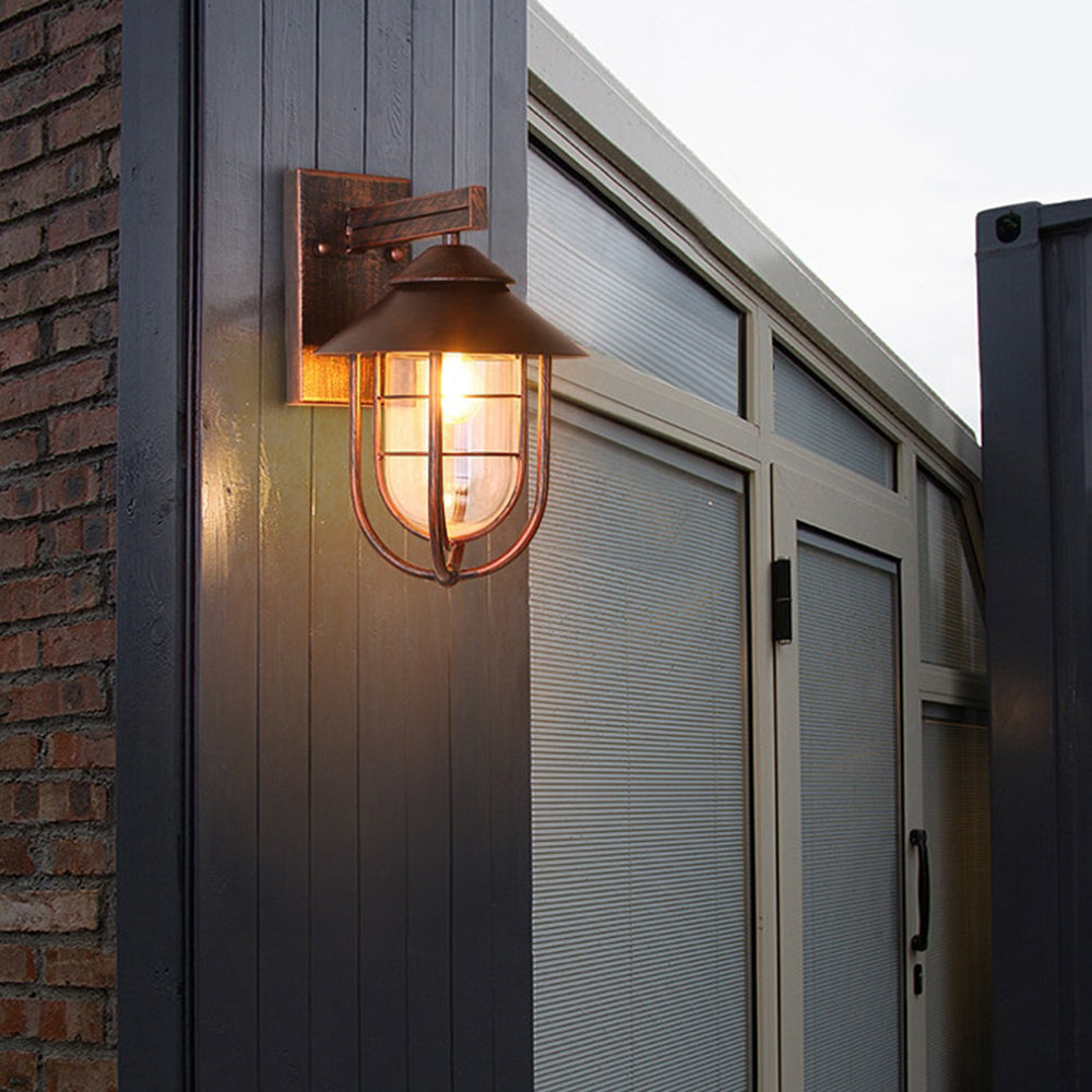 Heritage Lantern Outdoor Wall Light Waterproof Sconce