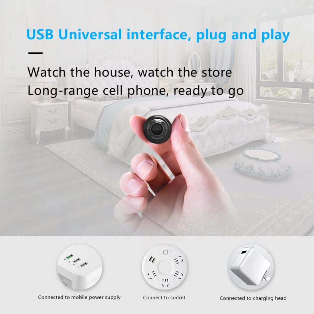Nexa 1080P Mini Waterproof WiFi Camera 160° Night Vision