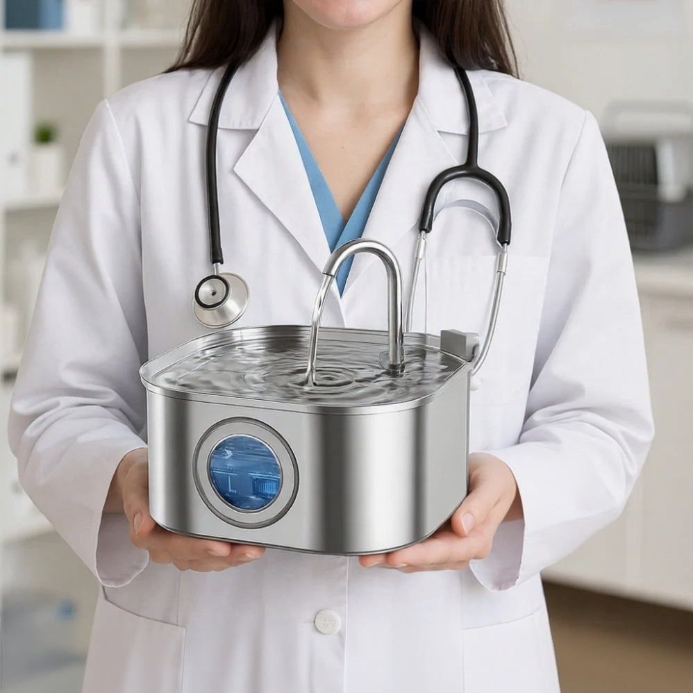 Fonte para Animais SilenceFlow Grau Veterinário Silenciosa e Fácil de Limpar